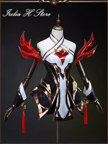 in stock Irelia H Store Inmortal Ahri LOL Inmortal ahri Cosplay Costume for women Halloween party dress female