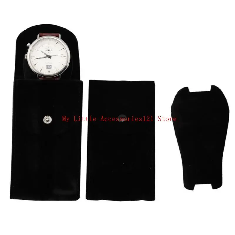 

Портативная сумка-контейнер для часов, бархатный защитный чехол для хранения ювелирных изделий для путешествий, элегантные для