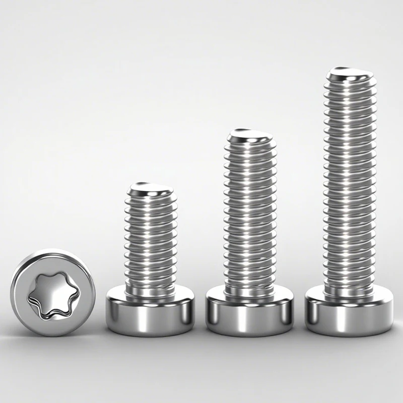 304 Stainless Steel Internal Torx Cylinder Head Screws, Anti-Disassembly Security Socket Cap Bolts M4 M5 10/20Pcs Pack