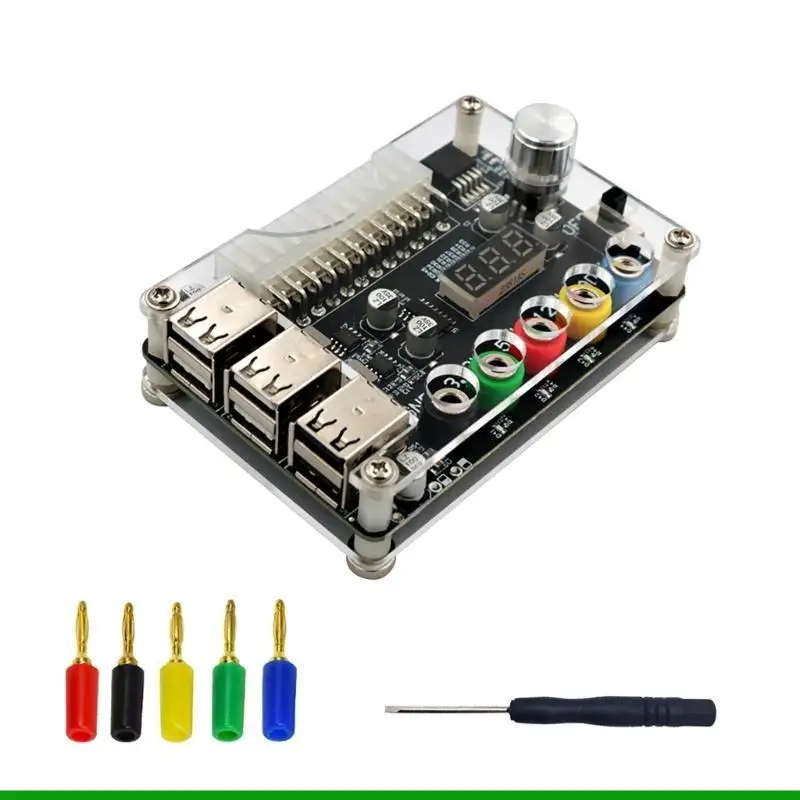 U55C ATX24P Board 6USB2.0 ondersteunt 3.3V, 5V, 12V en 1.8V 10.8V