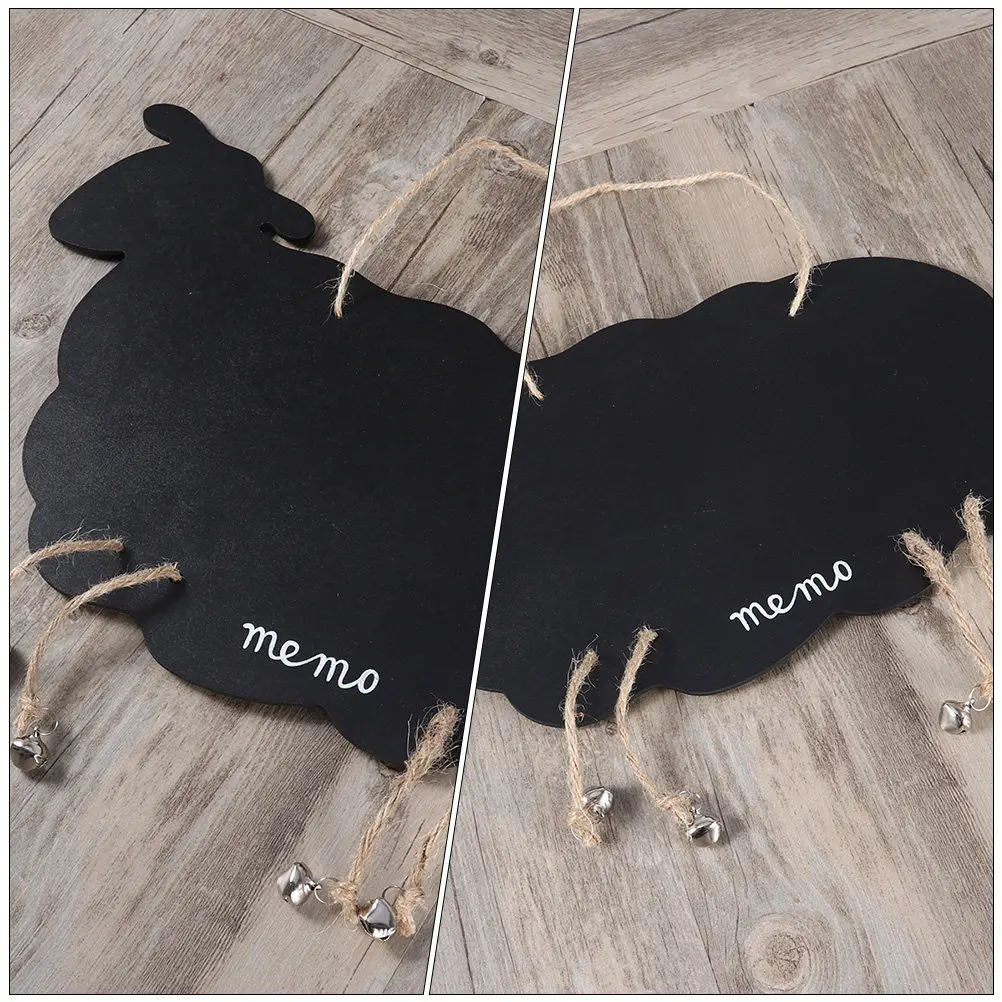 

2 шт. маленькие двусторонние меловые доски-овцы для сада, декоративные подвесные таблички для заметок, планирования и креативных записей