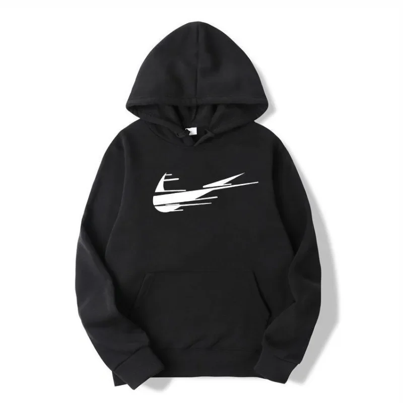 

High-quality men's and women's hooded sweaters, hooded coats, warm and thick casual wool-print jackets for autumn and winter, ho