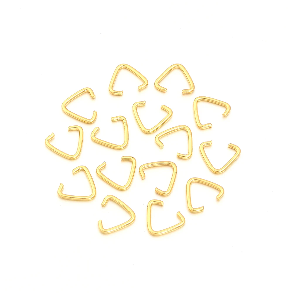 50-100pcs Triangle Open Rings for DIY Jewelry Making