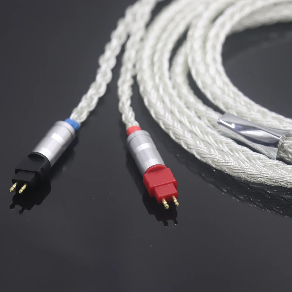 Haldane Xiaoman-Waist Thickened-Cable 16 Core Pure Silver OCC Earphone Upgrade Cable for SENNHEISER HD600 HD650 HD600s HDxx x HD
