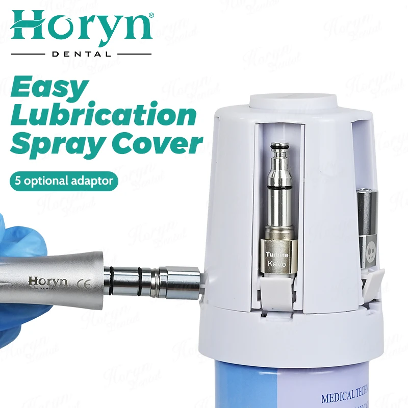 den tal Handpiece Lubrication Oil Spray Adapters Maintenance System for Dentist us ed