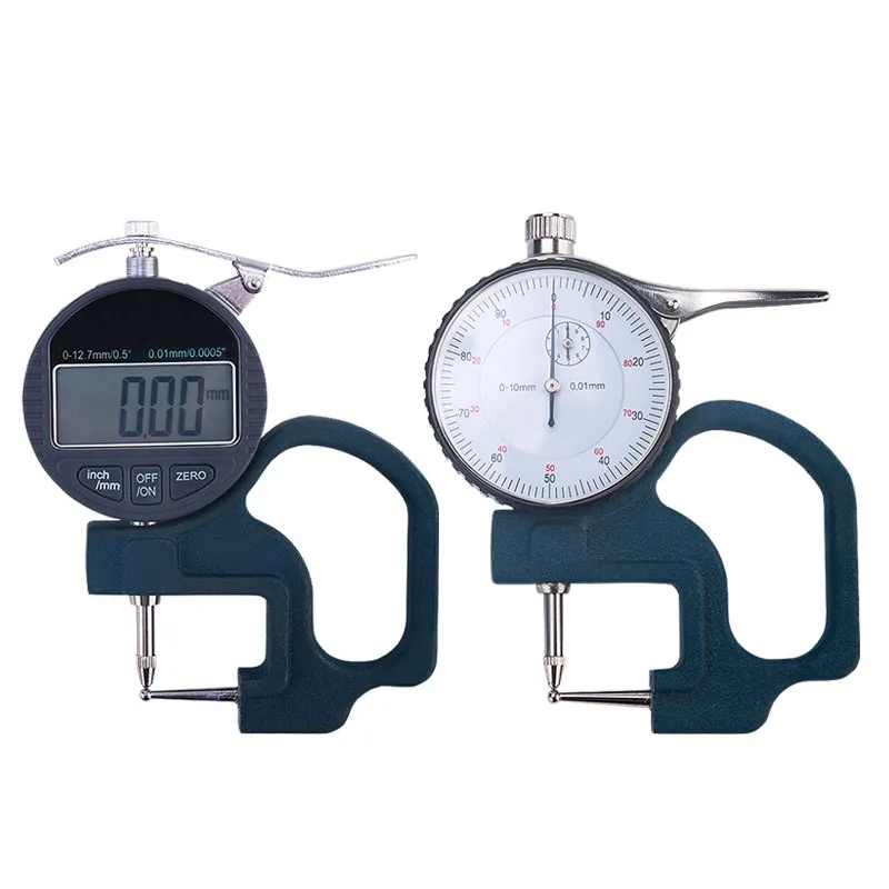 Pipe Thickness Gauge Pointer Digital Display Wall Thickness Gauge Pipe Wall Thickness Gauge Ball Head 0-10 Steel Pipe Material