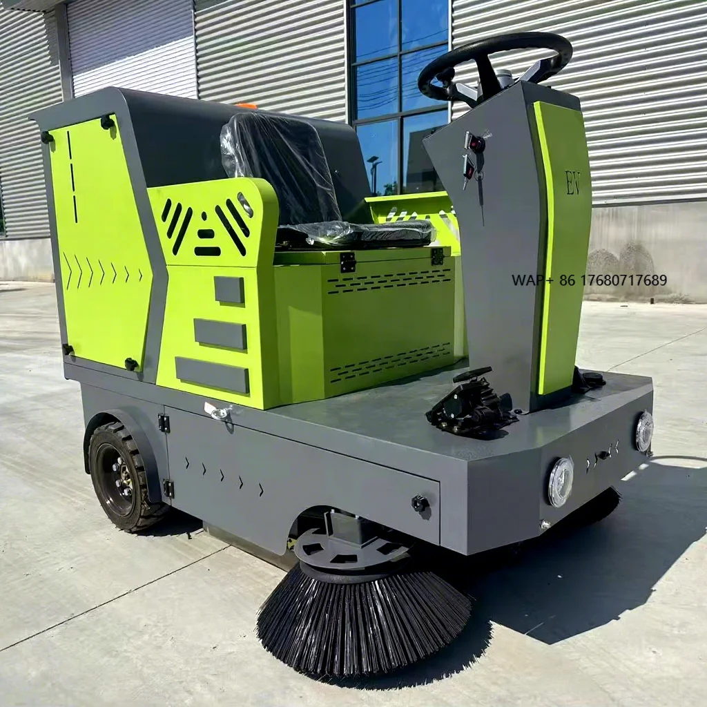 Electric Sweeping Vehicle with a Width of 1400mm, Outdoor Riding Electric Street Sweeper