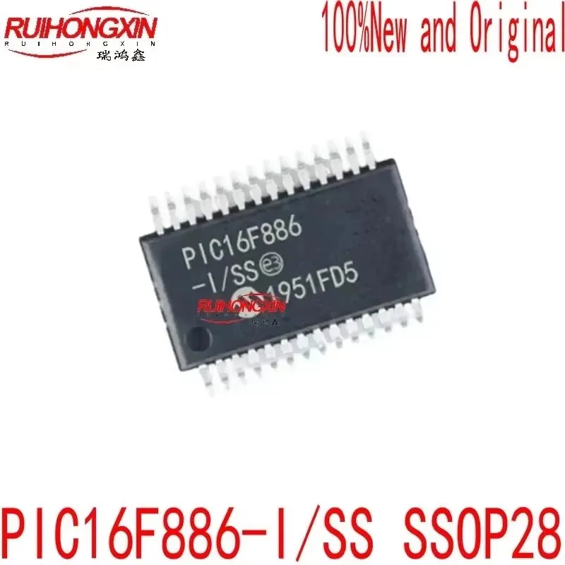 Original genuíno remendo PIC16F886-I/ss SSOP-28 chip microcontrolador microcontrolador de 8 bits