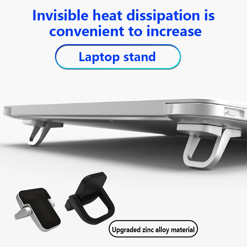 1 Pair Mini Legs For Macbook Pro Huawei Xiaomi Notebook Aluminum Base Support Tools Laptop Stand Radiator For Keyboard Holder