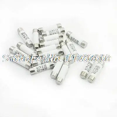 

20PCS AC500V 6A RT19 RT14 RT18 R015 Fast Blow Acting Ceramic Fuse Link 10mmx38mm