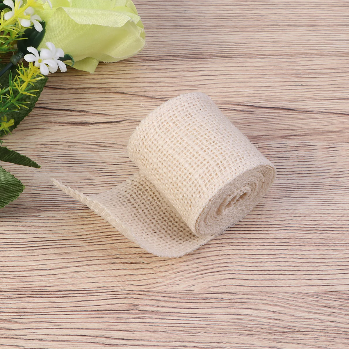 2m Jute Burlap Ribbon Roll For Christmas Decoration Decorative Burlap Ribbon (cream) Cream burlap ribbon