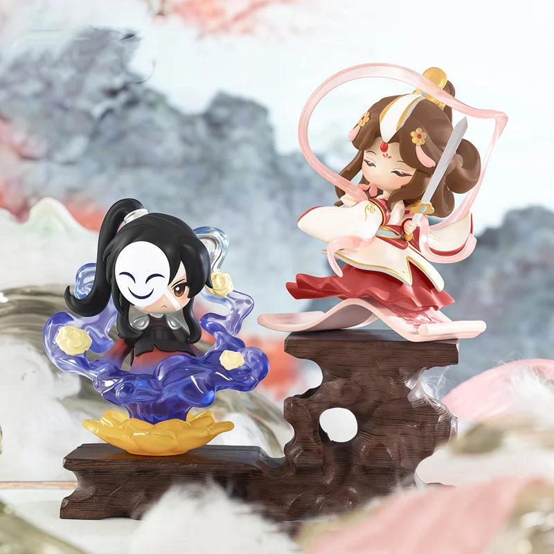 Heaven Official's Blessing De Pracht Van Schilderen Serie Xielian & Huacheng Anime Figuur Blind Box Speelgoed Desktop Ornament Geschenken