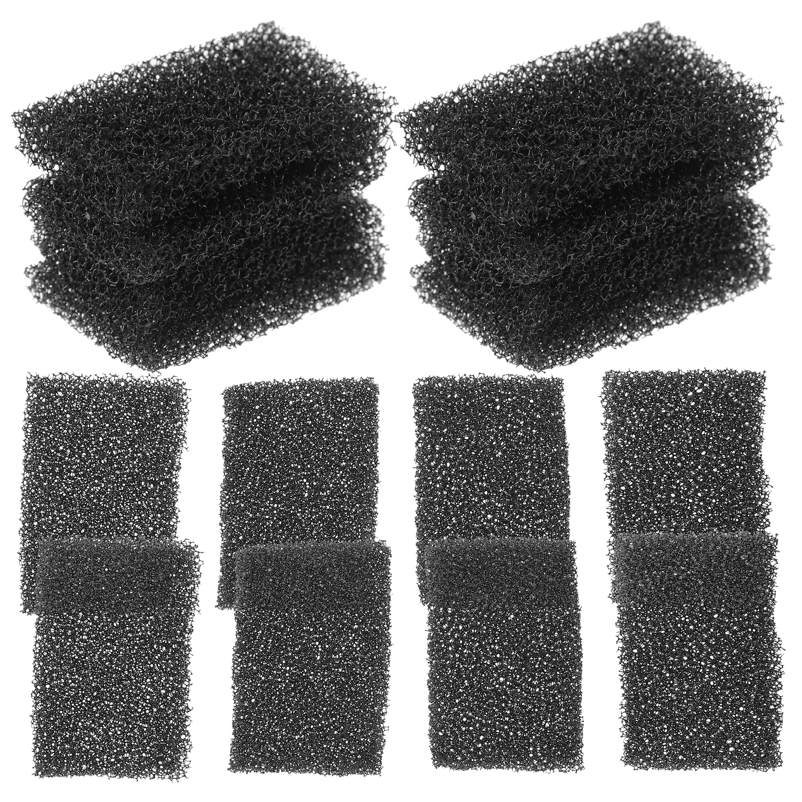

16pcs Cotton Pads 4x6x1cm Black Special Effects Sponges for Halloween Makeup Stipple Scars Wounds Supplies
