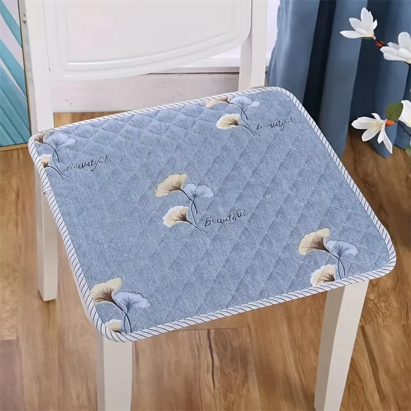Four Season Universal Square Stool Cushion Home Strap Design Anti-slip Dining Chair Cushion Living Room Decoration Cushion
