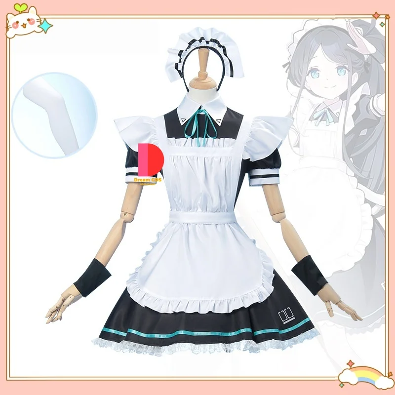 

Tendo Nijigen Alice Anime-style Games Halloween Party Maid Outfit Cosplay Costume Role-playing Full Women's Clothing Set