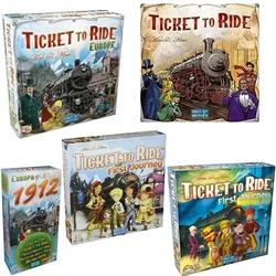 Ticket To Ride Series Euro First Journey giochi da tavolo Dobble Multiplayer Friends Party Play Cards Game Plot Collection Toys Gifts