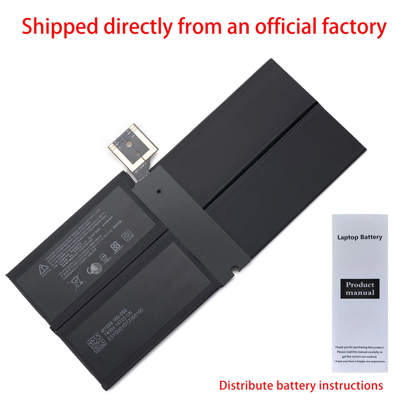 LINEFIND DYNM02 Bateria do laptopa Microsoft Surface Pro 5 1796, Pro 6 1807 1809 12.3'' Series Tablet 7.57V 5940mAh — zdjęcie produktu 6