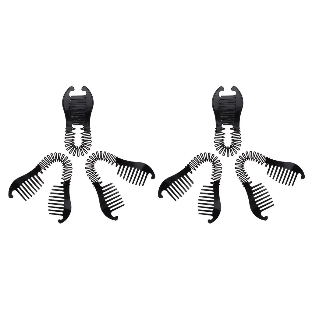 

Заколка-банан для волос с фиксацией, большая заколка для создания пучка и хвоста, для кудрявых волос, аксессуар для придания объема