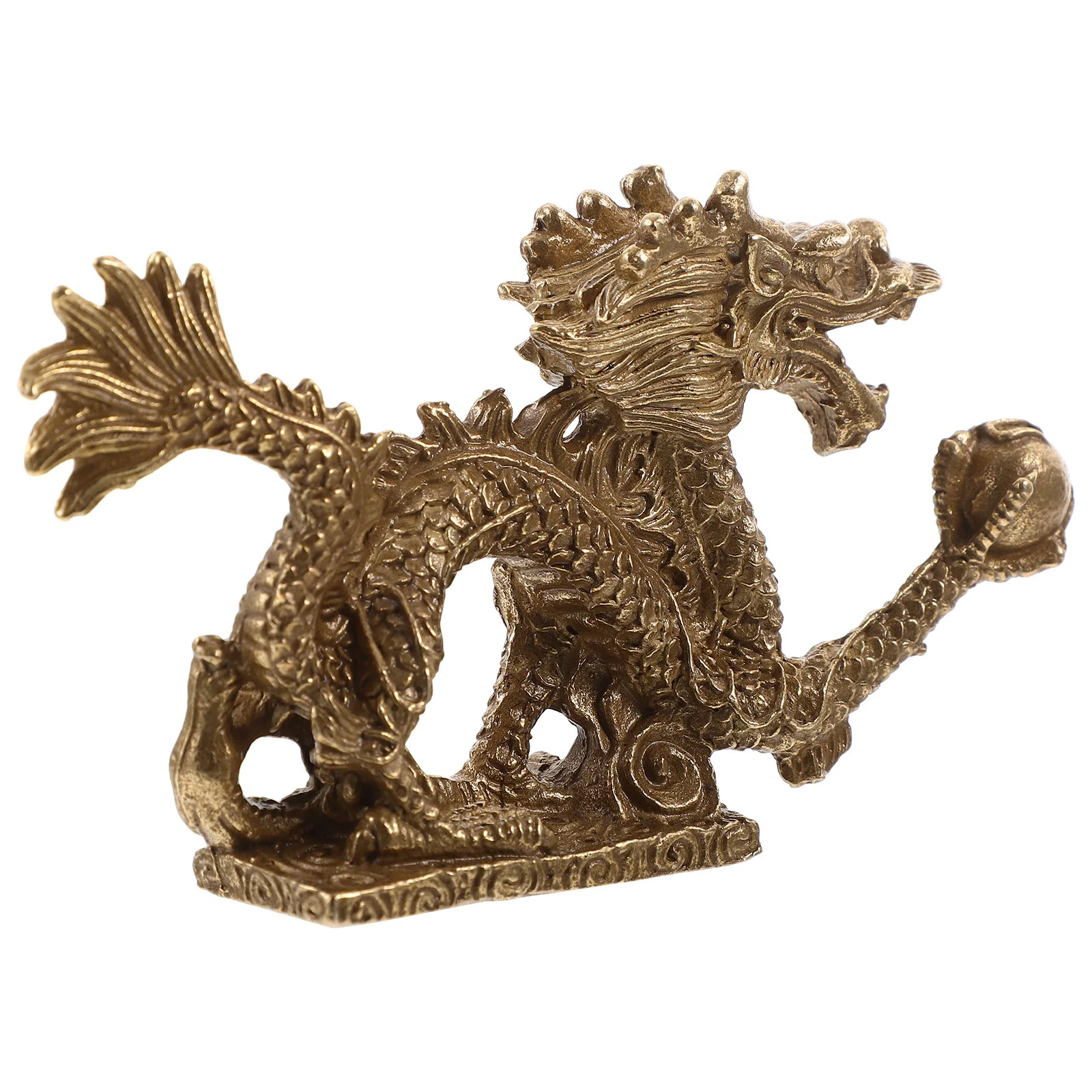 Esstisch Das Geschenk Jahr des Drachen Dekor Kupfer Chinesische Tierskulpturen Formdekoration