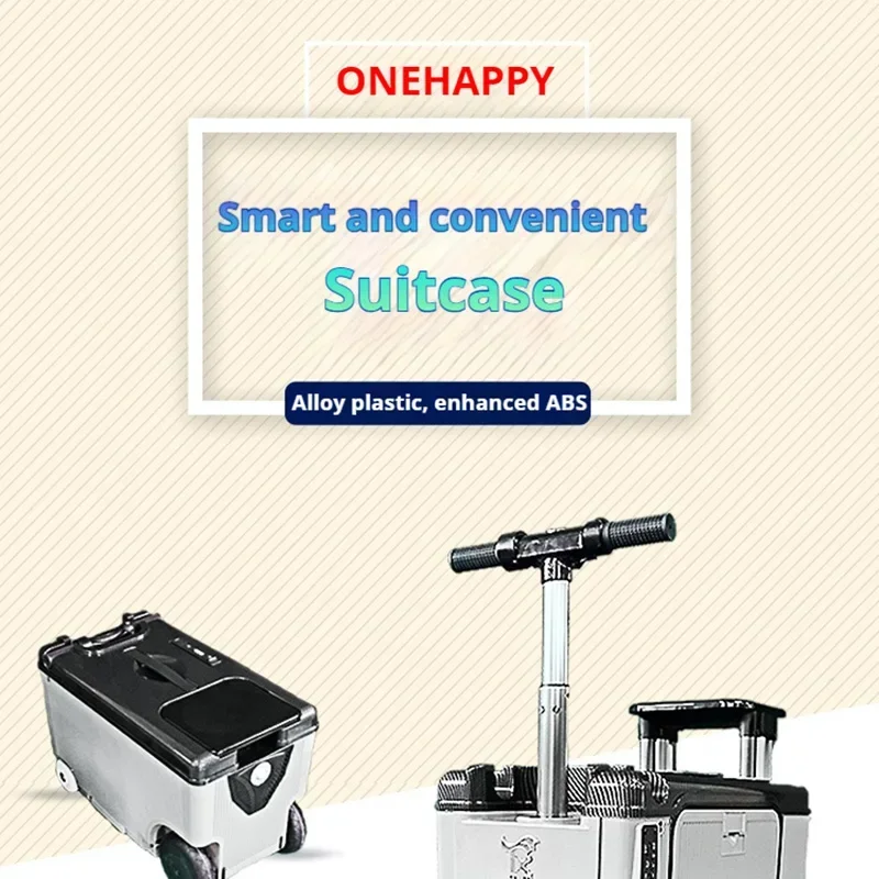 2024 New Adult Riding Suitcase Children's Smart Travel Suitcase Electric Trolley Case 20 Inch Boarding Trolley Case