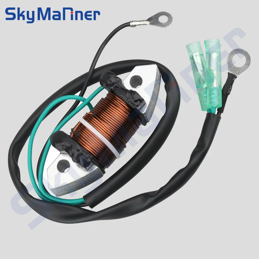 

Катушка зажигания 66T-85533-00 для лодочного двигателя Yamaha 40HP E40X, 2-тактный лодочный двигатель, запчасти для лодочных моторов 66T-85533