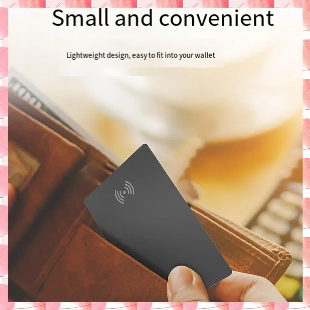 JAJA Wireless Charging Smart Track Card Works For  Find My Wallet Tracker Phone Finder Ultrathin Mini Locator