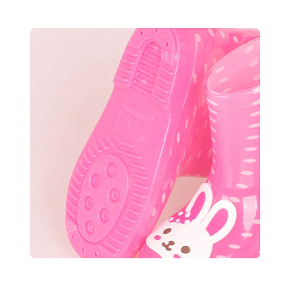 Cartoon Kids Rain Boots Waterproof Non-slip Outdoor Children Halloween Christmas Girl Rain Boot Girl Rain Boots PVC