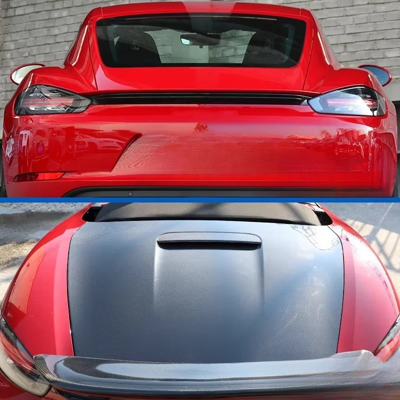 2012-2016 718 981 Boxster Carbon Fiber Trunk Tailgate Replacement for Retrofit/Upgrade with 2.7L Engine
