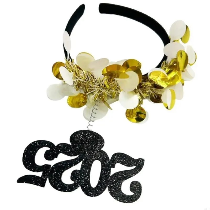 

2025 Tinsel Headband Party Costume Tinsel Party Karaoke Punk Photo Props Cool Party Glitter Hair Hoop Nightclub