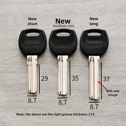 5PC Long, Medium, and Short New Baili with Edge Groove Key Embryo, Perforated Right Groove Key Embryo