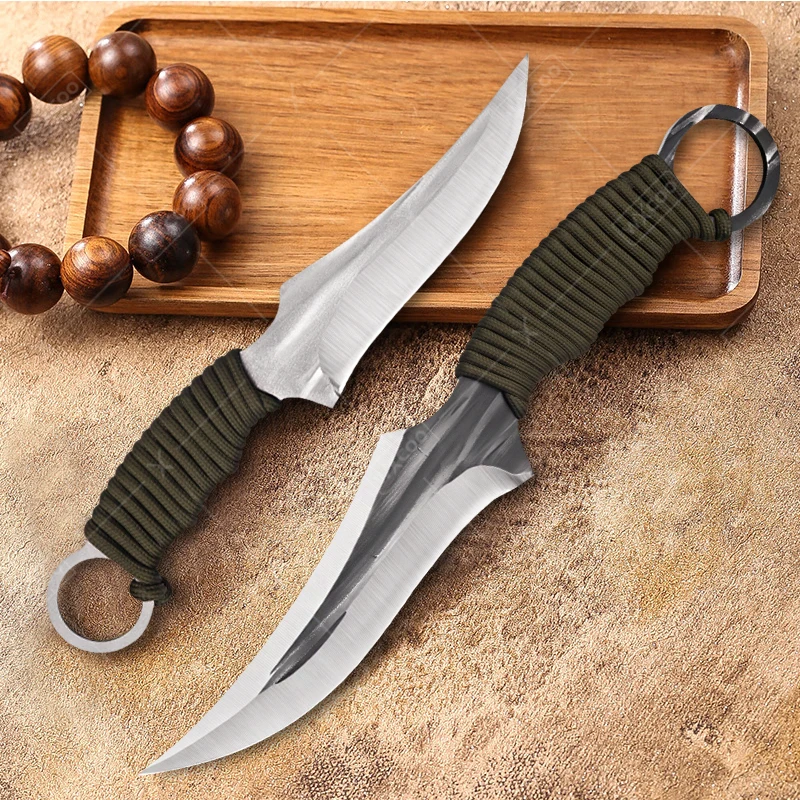 WXCOO High Carbon Küchenmesser Fleisch Metzger Hackmesser Edelstahl Scharfes Ausbeinmesser Multi Chef Fisch Schneiden Obst Schäl BBQ