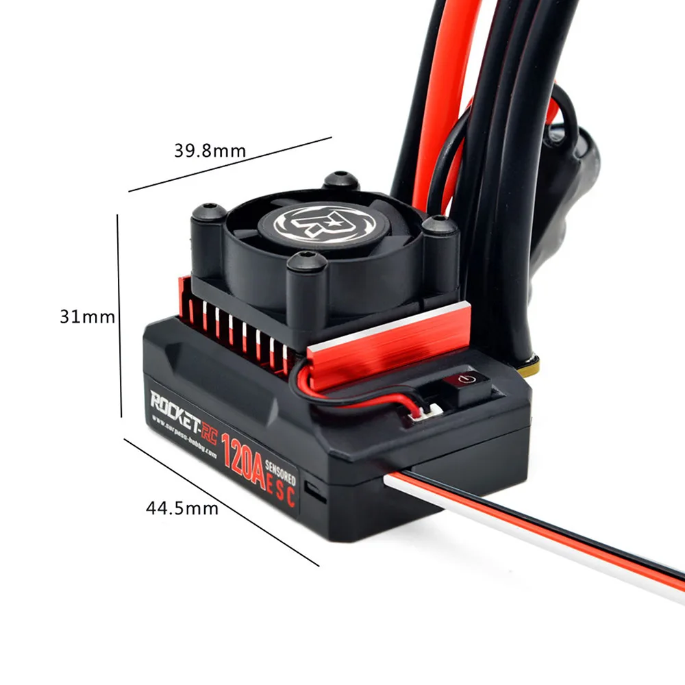 ROCKET 120A Sensory brushless ESC, suitable for competition grade 380 390 540 brushless motor