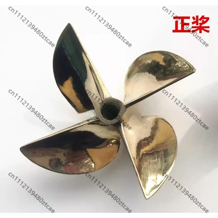 4‑Blade Copper Propeller 67mm Dia Bore 6.35mm Shaft Fit 26/30cc O‑Boat RC Racing Model Boat Part