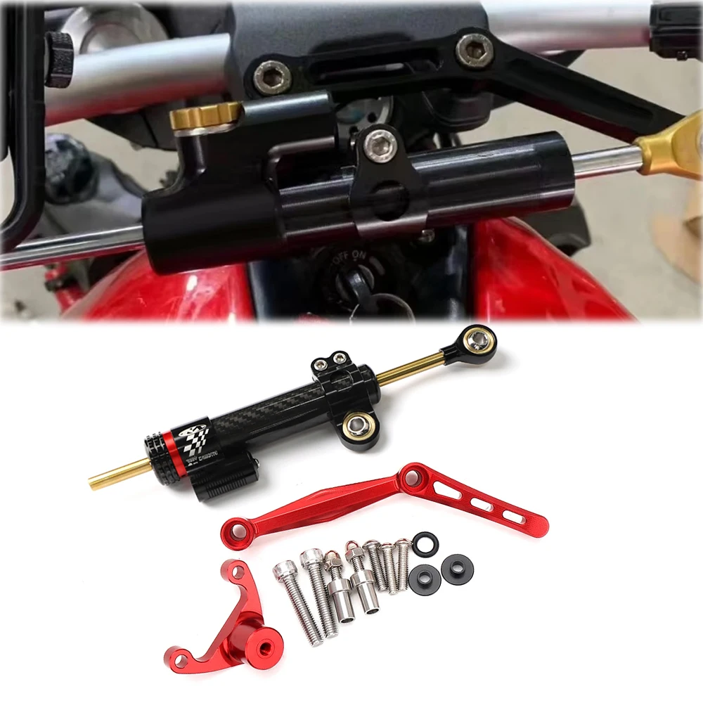 

New Motorcycle Steering Stabilizer Damper and Bracket Kit Mount Support For Ducati Monster 950 Monster937 2021 2022 2023