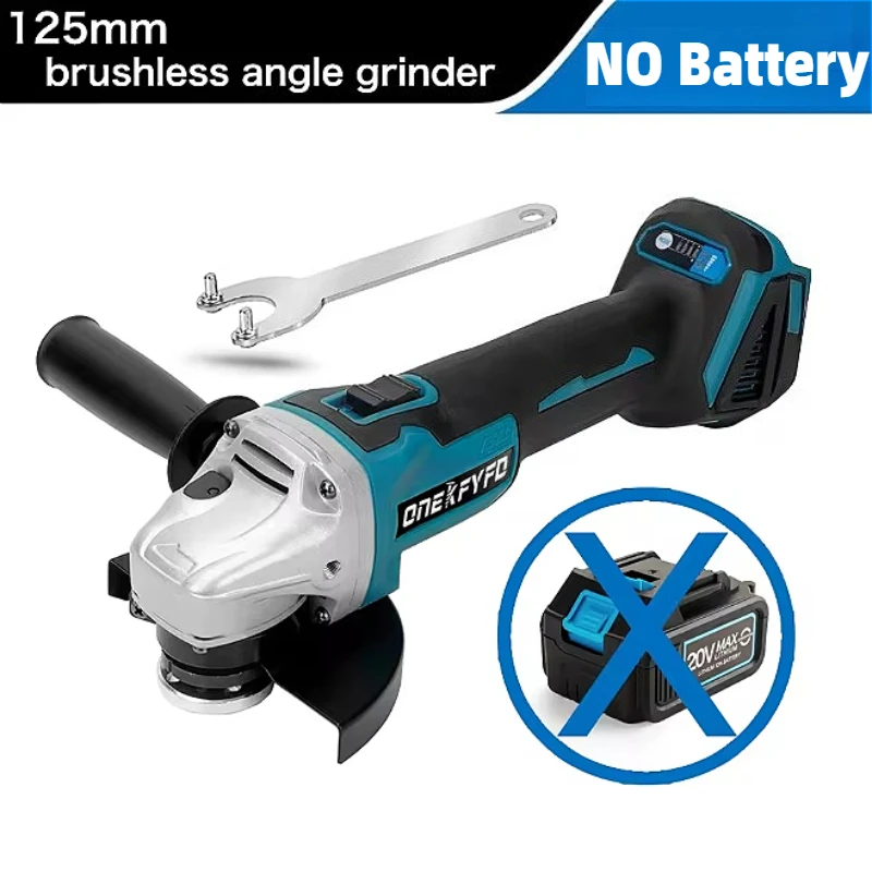 

Бесщеточная угловая шлифовальная машина 125 мм, аккумуляторная электрическая шлифовальная машина, режущий полировальный диск, электроинструмент для батареи Makita 18 В