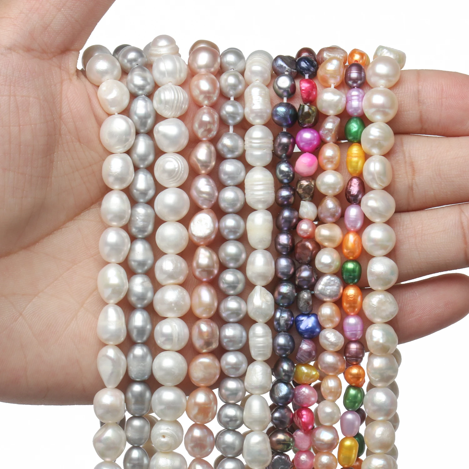 High Quality Natural Freshwater Pearl Irregular Shape Punch Loose Beads for Jewelry Making DIY Bracelet Necklace Accessories