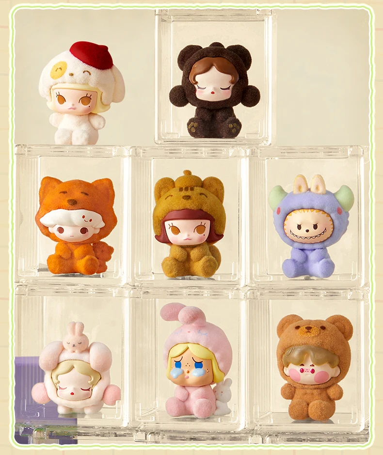 

Genuine Pop Bean Pajama Party Series Blind Box Cute Bean Mobile Phone Chain Blind Box Pajama Party Series Figurine Toy Gift