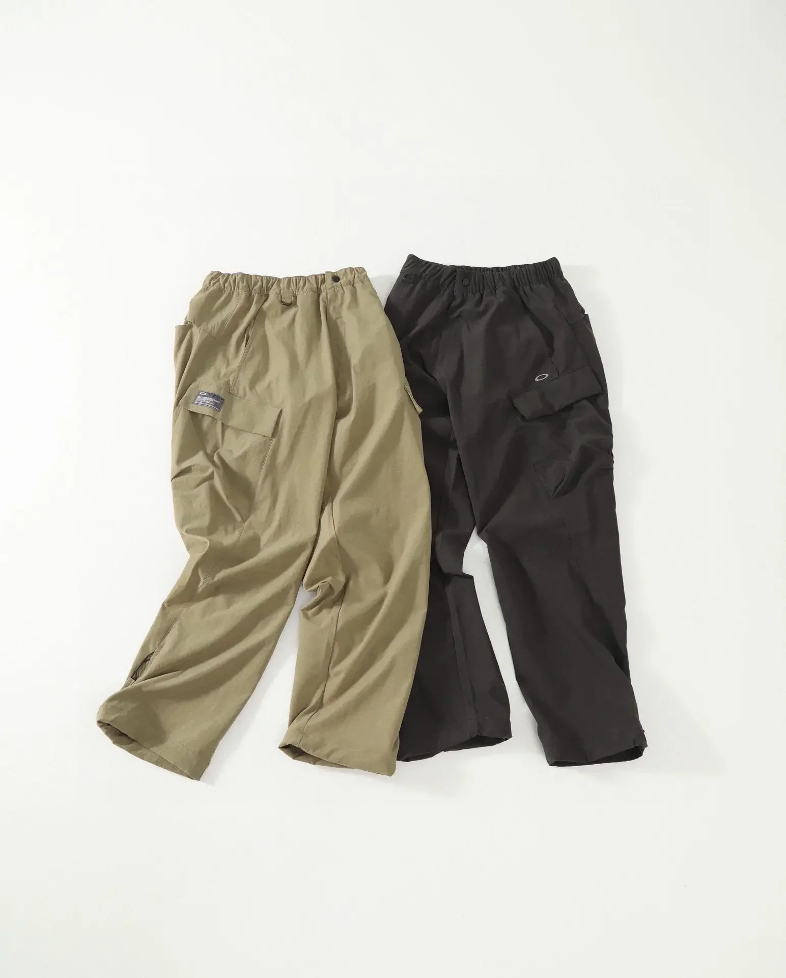 Lightweight three-dimensional pocket nylon outdoor sports function loose casual pants
