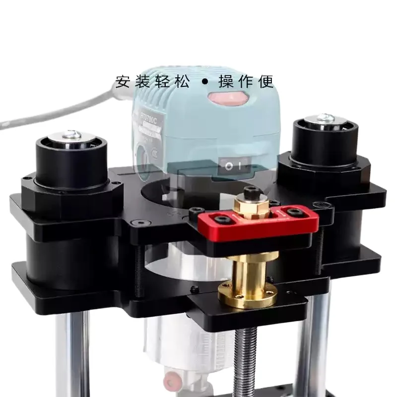 Router Lift Fit For Router With Diameter 6.5cm‑10.7cm Woodworking Trimmer Table Lifting Base