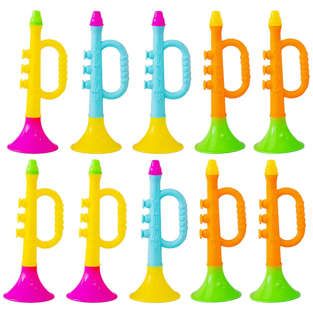 

14Pcs Portable Plastic Horns for Sporting Events Football Soccer Cheer Parties Concerts Game Day Festive Noisemakers