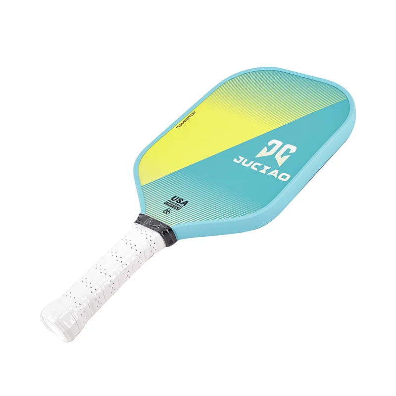 Pickleball Paddle سطح من ألياف الكربون (CFS) حبيبة عالية وتدور مع قلب قرص العسل من مادة البولي بروبيلين مقاس 16 مم مناسب للمبتدئين