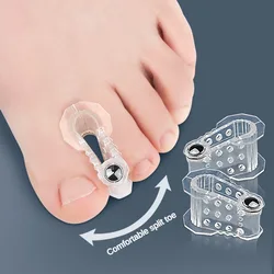 2pcs Magnetic Toe Separator Feet Care Protector Silicone Toe Orthopedic Products Bunion Corrector Hallux Valgus For Pedicure