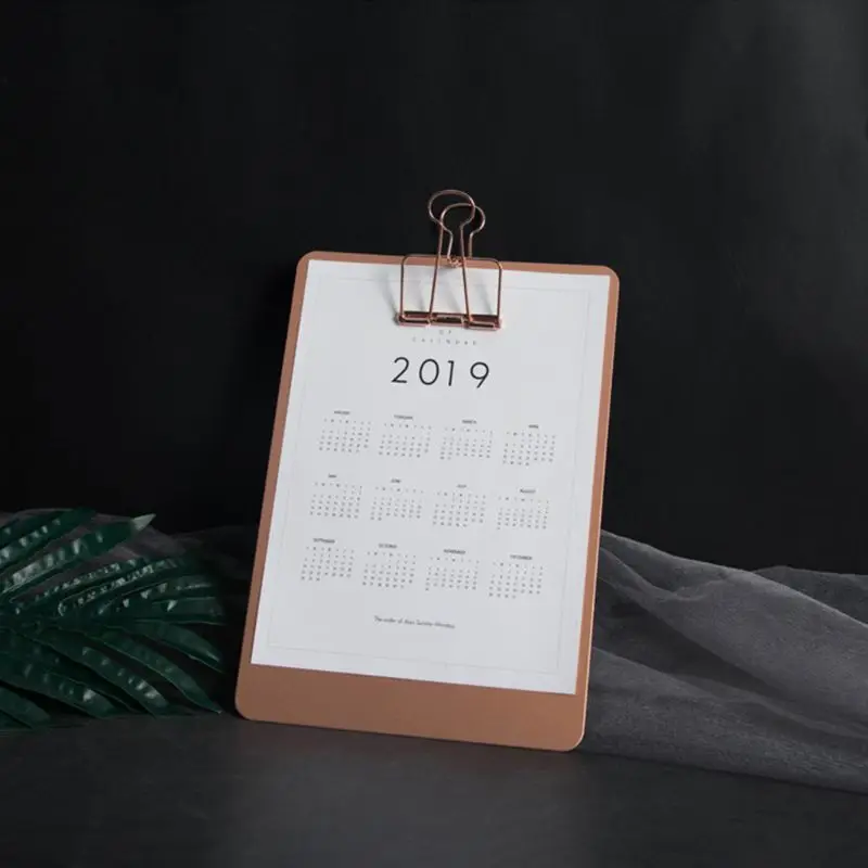 E9LB Prancheta metal Bloco escrita Pastas arquivo Suporte documentos Presentes papelaria escolar