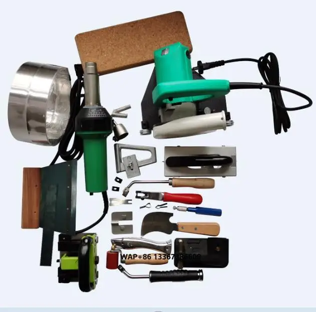 

Buy Plastic Vinyl Flooring Hot Air Welding Kits With Electric Groover,Heat ,Carpet Trimming Skiving Knife Moon Knife