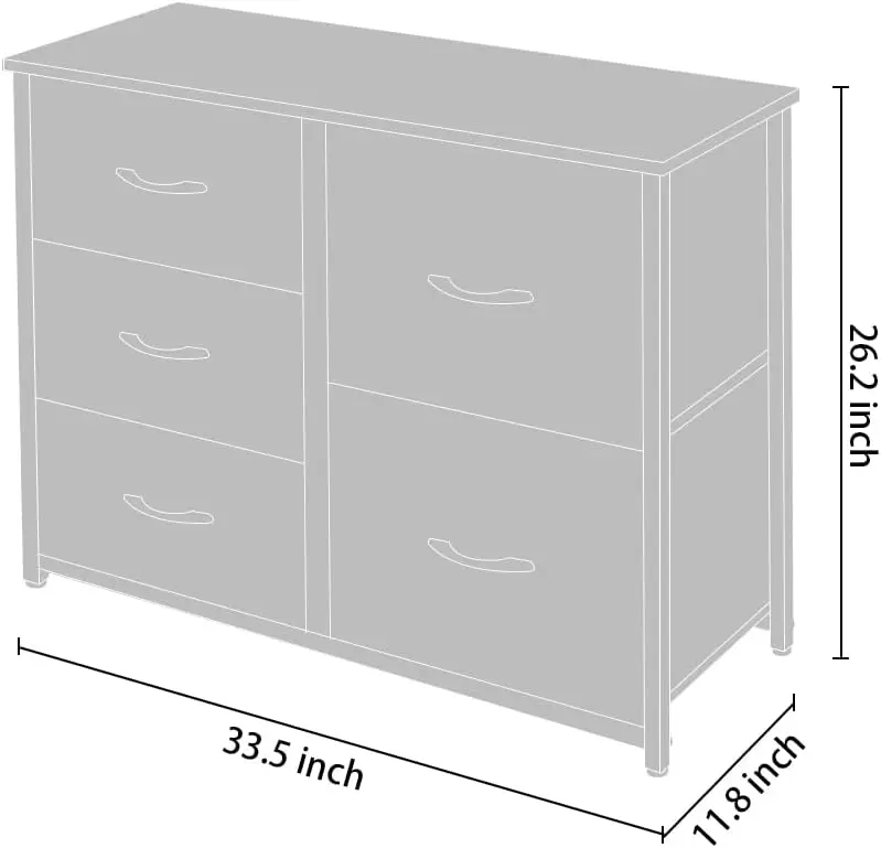 

Azl1 Life Concept Storage Dresser Furniture Unit-Large Standing Organizer Chest For Bedroom, Office, Living Room, And Closet-5