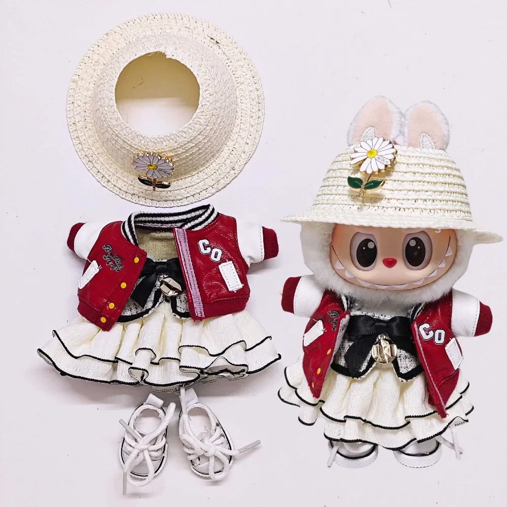 

Для 15/17 см кукла Лабу, одежда, наряд, бейсбольная форма, наряд, сделай сам, подарок, аксессуары для кукол, сидячая вечеринка, игра, сделай сам, подарочные игрушки