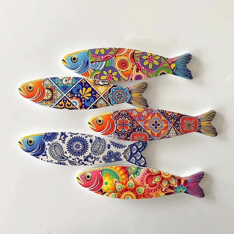 

Colorful Fish 3D Resin Refrigerator Magnets Decoración Hogar Imanes Para Refrigerador Strong Magnet Home Decor