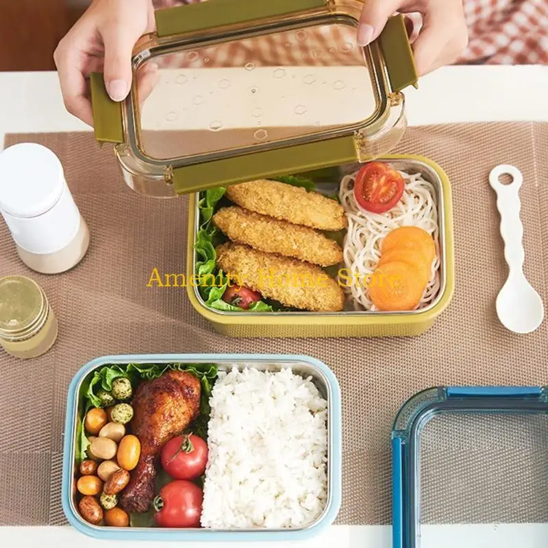 

F26C Термальный ланч-бокс из нержавеющей стали для офисного работника Bento Box Однослойный студенческий детский контейнер для