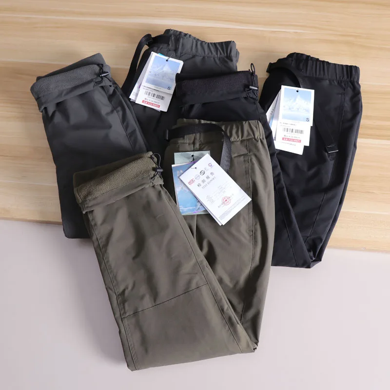 

Thiened Fce уличные мужские повседневные брюки теплая технология хранения осень-зима прямые длинные брюки Faion Urban Sle