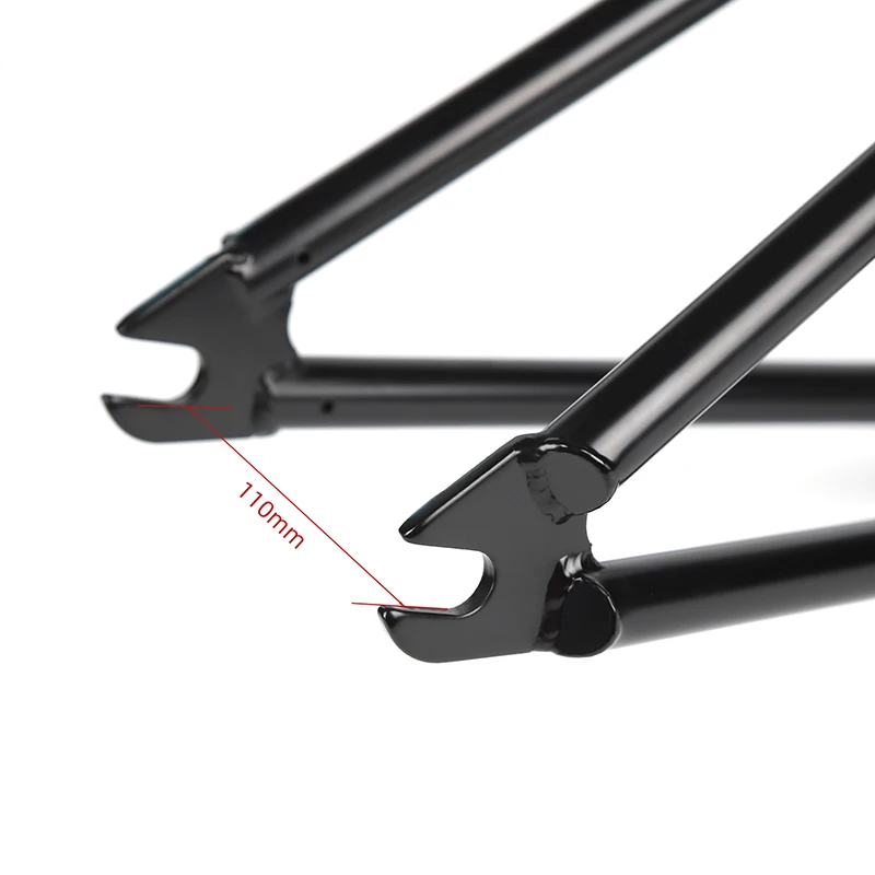Black Silver Oil Slick BMX Frame 4130 Chromoly Steel